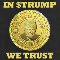 In $Trump We Trust Meme Coin 11oz C Handle Ceramic Mug
