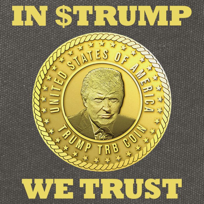 In $Trump We Trust Meme Coin Cotton Canvas Backpack