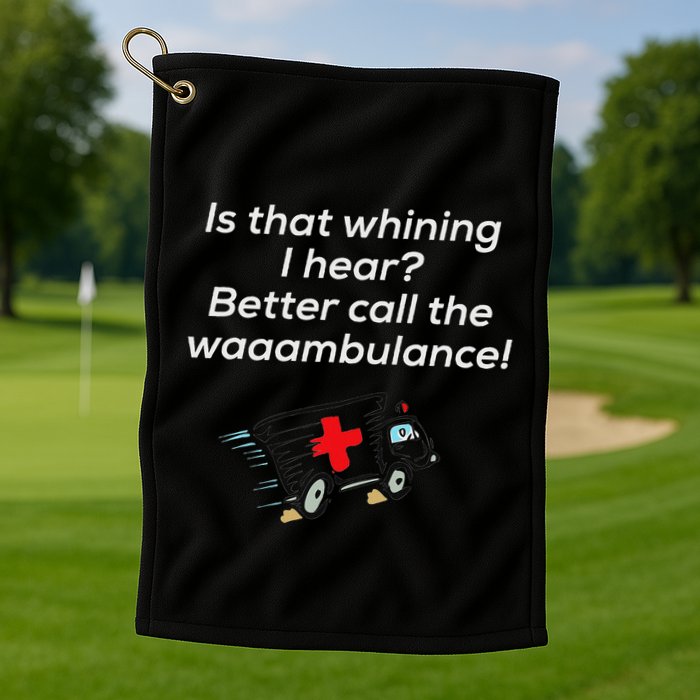 Is That Whining Better Call The Wambulance Golf Towel