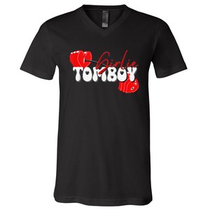 Ie Tom Workout Barbell V-Neck T-Shirt