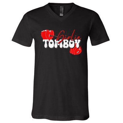 Ie Tom Workout Barbell V-Neck T-Shirt