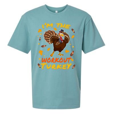 Im The Workout Turkey Matching Family Thanksgiving Day Gift Sueded Cloud Jersey T-Shirt