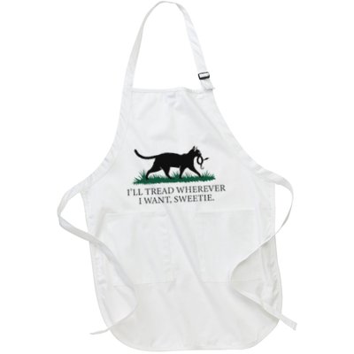 I’ll Tread Wherever I Want, Sweetie Cat Lady Full-Length Apron With Pockets