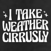 I Take Weather Cirrusly Meteorology Meteorologist Garment-Dyed Fleece Hoodie