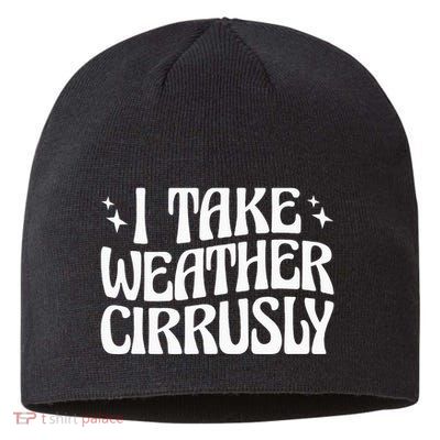 I Take Weather Cirrusly Meteorology Meteorologist Sustainable Beanie