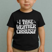 I Take Weather Cirrusly Meteorology Meteorologist Toddler T-Shirt