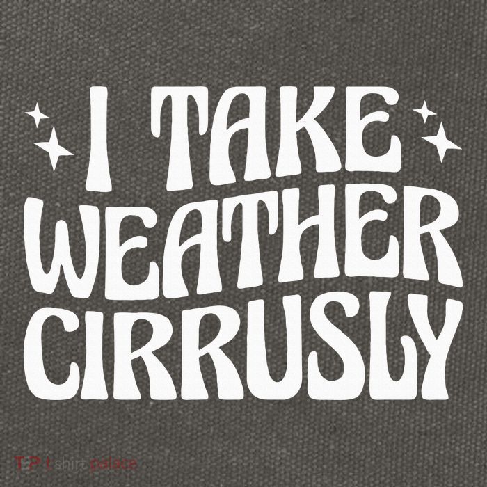 I Take Weather Cirrusly Meteorology Meteorologist Cotton Canvas Backpack