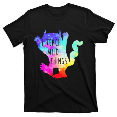 I Teach Wild Things Monster Funny Halloween Gifts T-Shirt