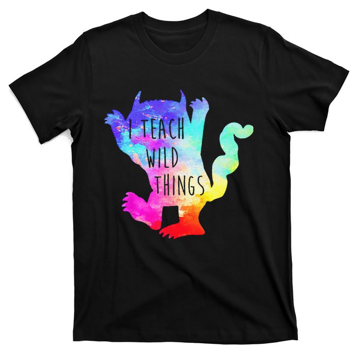 I Teach Wild Things Monster Funny Halloween Gifts T-Shirt