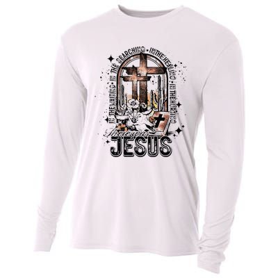 In The Waiting Searching Healing Hurting There Was Jesus Cooling Performance Long Sleeve Crew