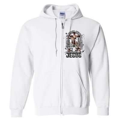 In The Waiting Searching Healing Hurting There Was Jesus Full Zip Hoodie