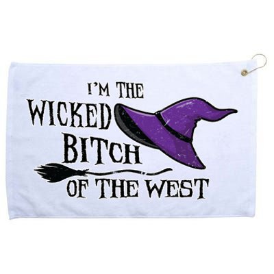 Im The Wicked B Of The West Halloween Witch Sassy Gift Grommeted Golf Towel