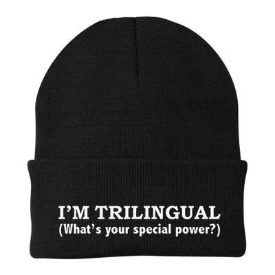 IM Trilingual WhatS Your Special Power Linguistics Beanie