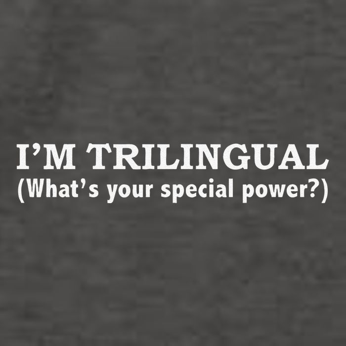 IM Trilingual WhatS Your Special Power Linguistics Vector Backpack