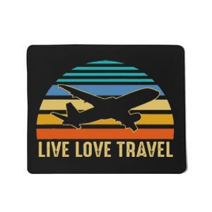 International Traveler World Traveling Live Love Travel Mousepad