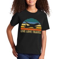 International Traveler World Traveling Live Love Travel Kids T-Shirt