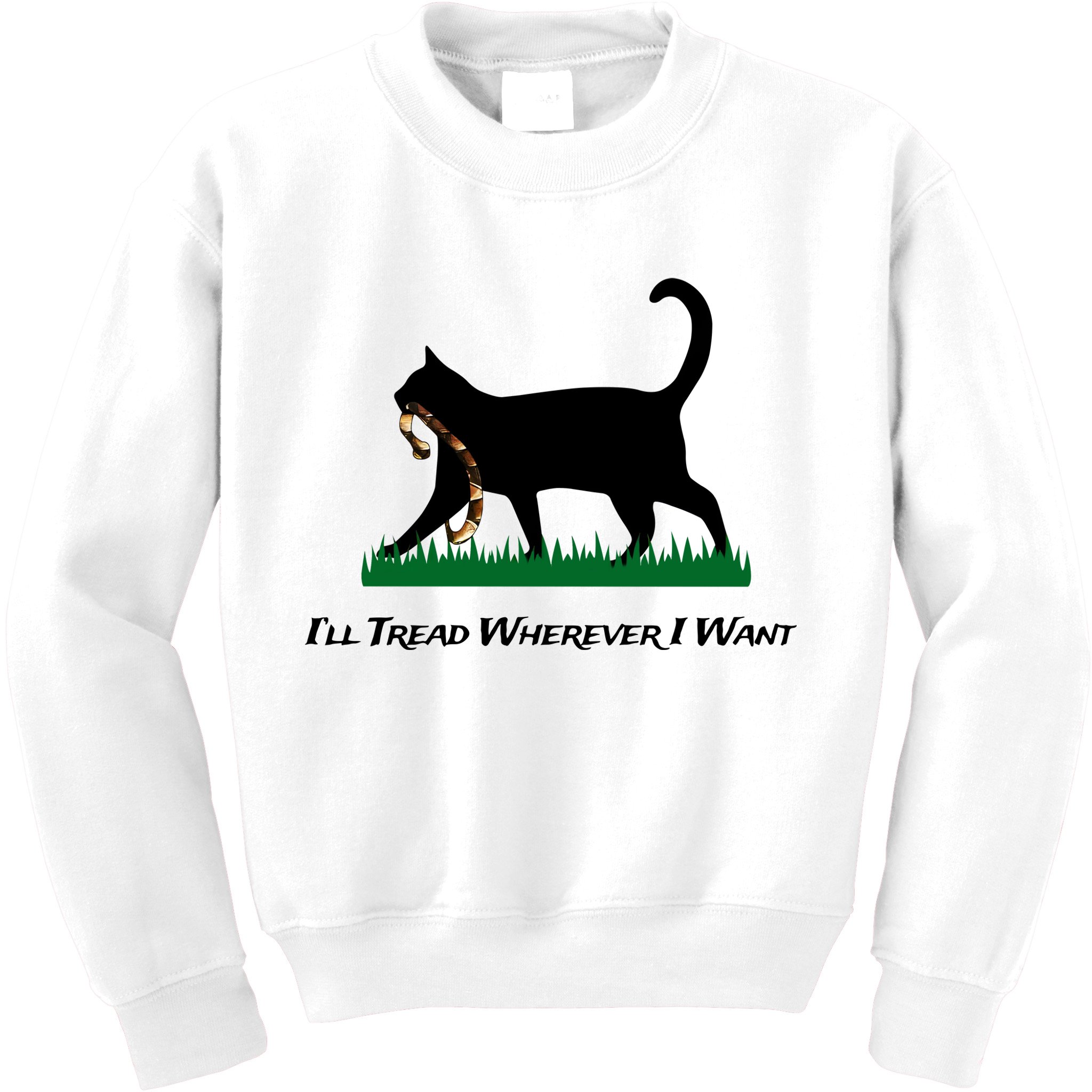 ILl Tread Wherever I Want Kids Sweatshirt