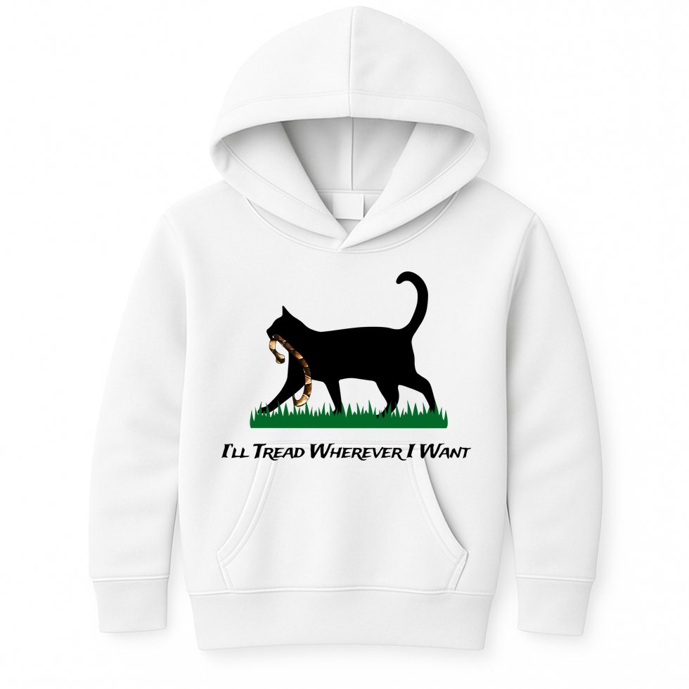 ILl Tread Wherever I Want Kids Hoodie