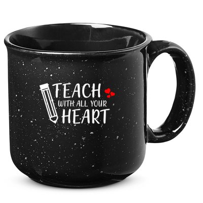 I Teach With All Your Heart 15oz Campfire Ceramic Mug