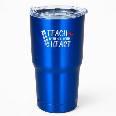 I Teach With All Your Heart Tumbler