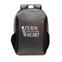 I Teach With All Your Heart Vector Backpack