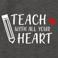 I Teach With All Your Heart Vector Backpack