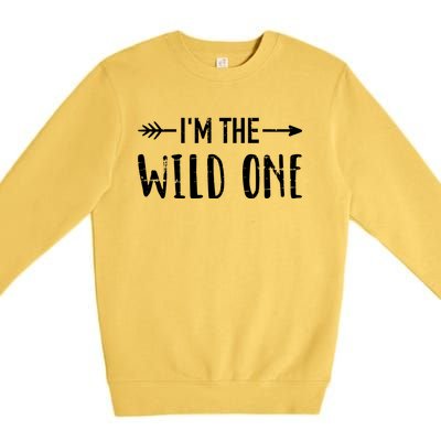 I'm The Wild One Daughter Matching Family Gift Premium Crewneck Sweatshirt