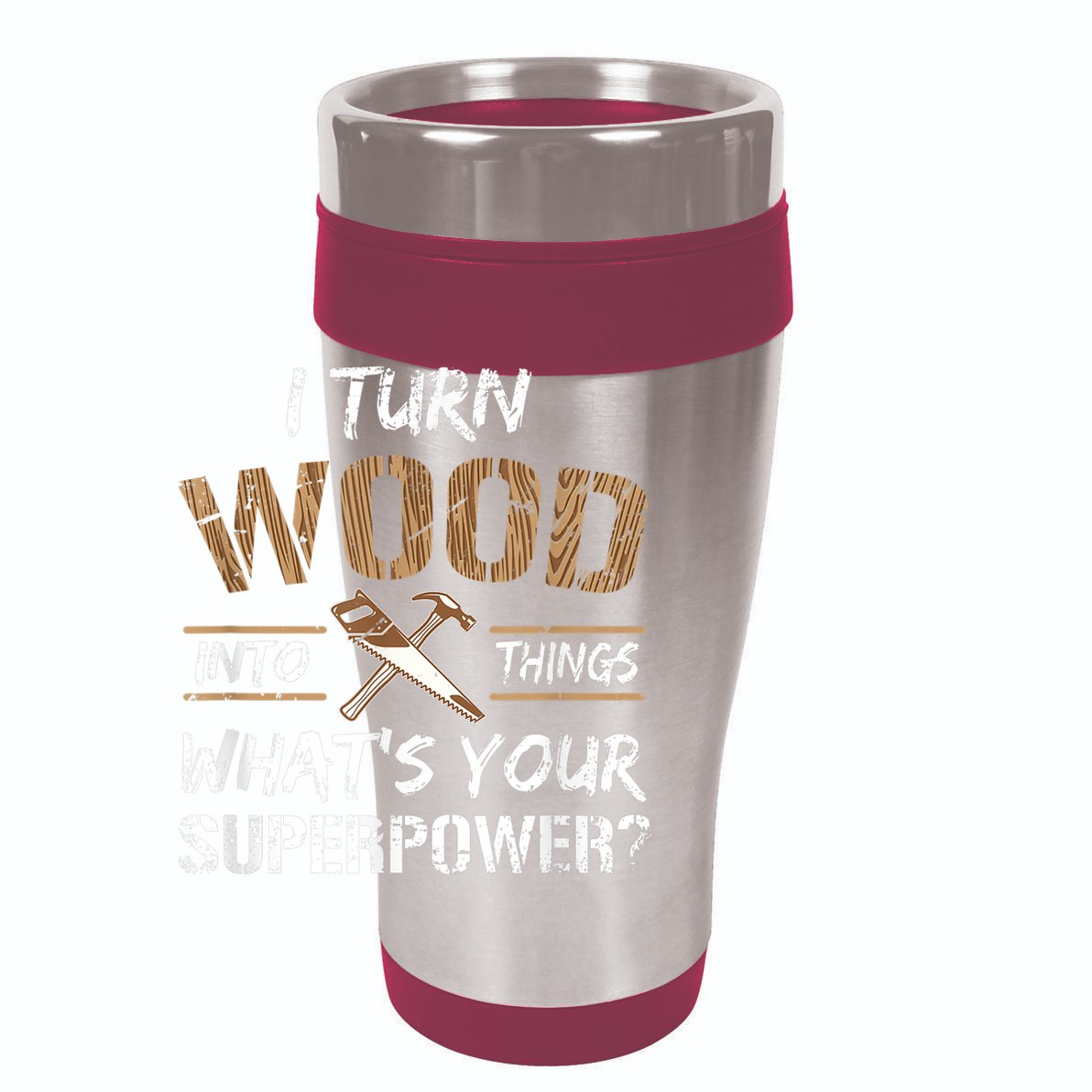 I Turn Wood Into Things Carpenter Funny Woodworking Gift 15oz Campfire Ceramic Mug