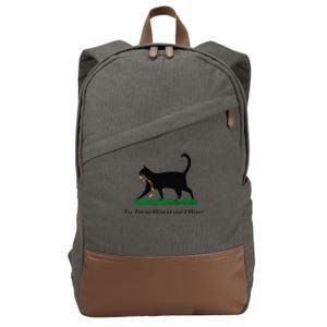 ILl Tread Wherever I Want Cotton Canvas Backpack