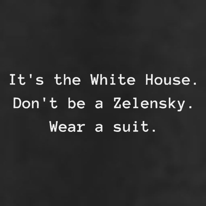 ItS The White House DonT Be A Zelensky. Wear A Suit Funny Adult Drive Performance Visor
