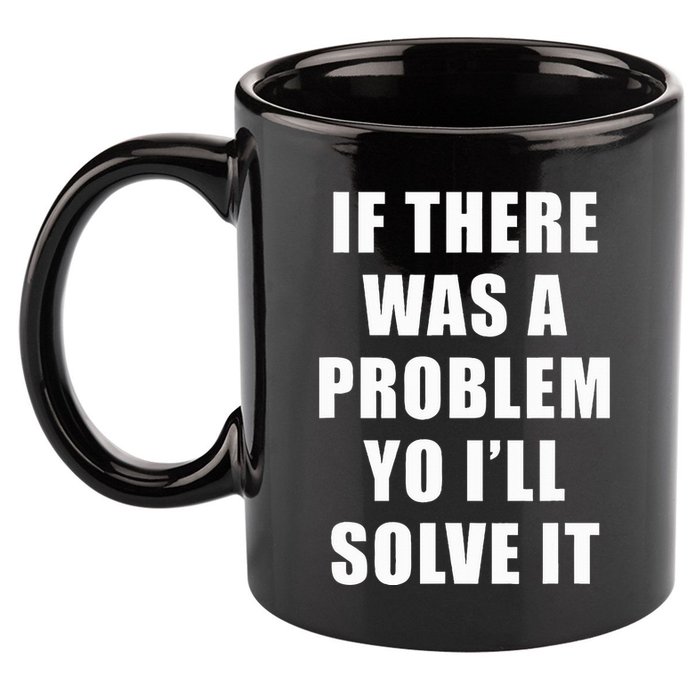 If There Was A Problem Yo ILl Solve It Ice Ice Baby 11oz C Handle Ceramic Mug