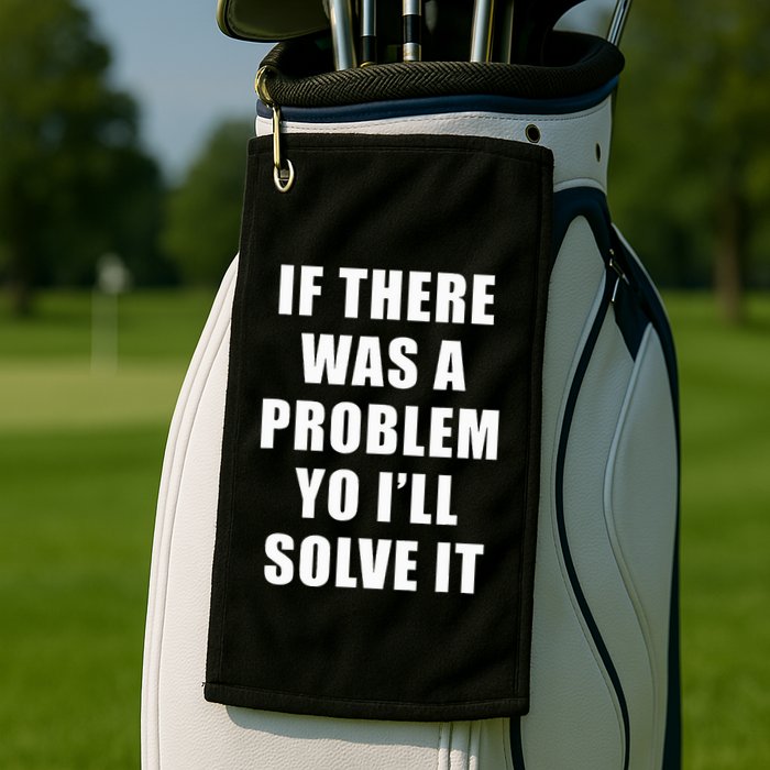 If There Was A Problem Yo ILl Solve It Ice Ice Baby Golf Towel