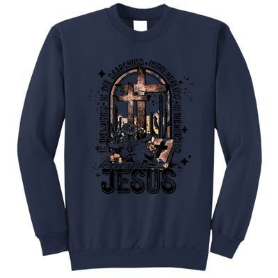 In The Waiting Searching Healing Hurting There Was Jesus Sweatshirt