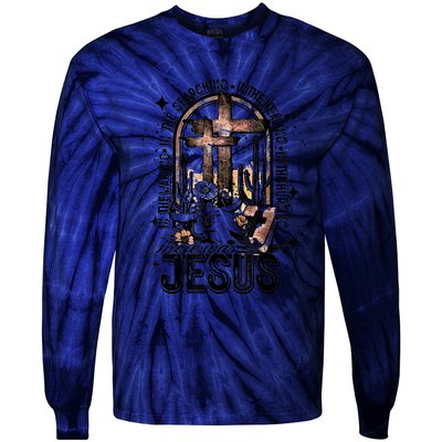 In The Waiting Searching Healing Hurting There Was Jesus Tie-Dye Long Sleeve Shirt