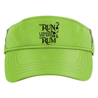 I Thought You Said Rum Pirate Wine Lover Funny Adult Drive Performance Visor