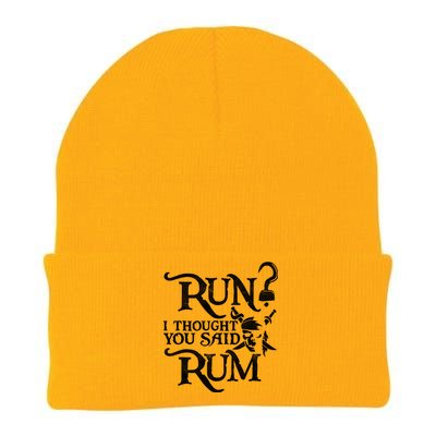 I Thought You Said Rum Pirate Wine Lover Funny Knit Cap Winter Beanie