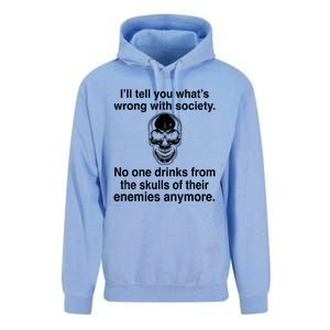 I'll Tell You What's Wrong With Society No One S Skulls Great Gift Unisex Surf Hoodie