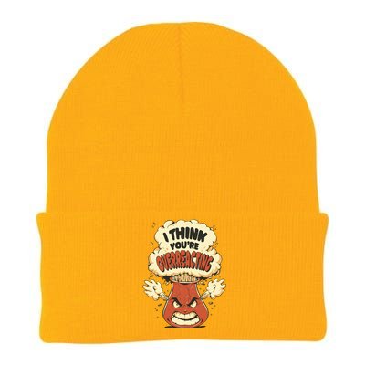 I Think You're Overreacting Funny Nerd Chemistry Lover Sweatshirt Knit Cap Winter Beanie