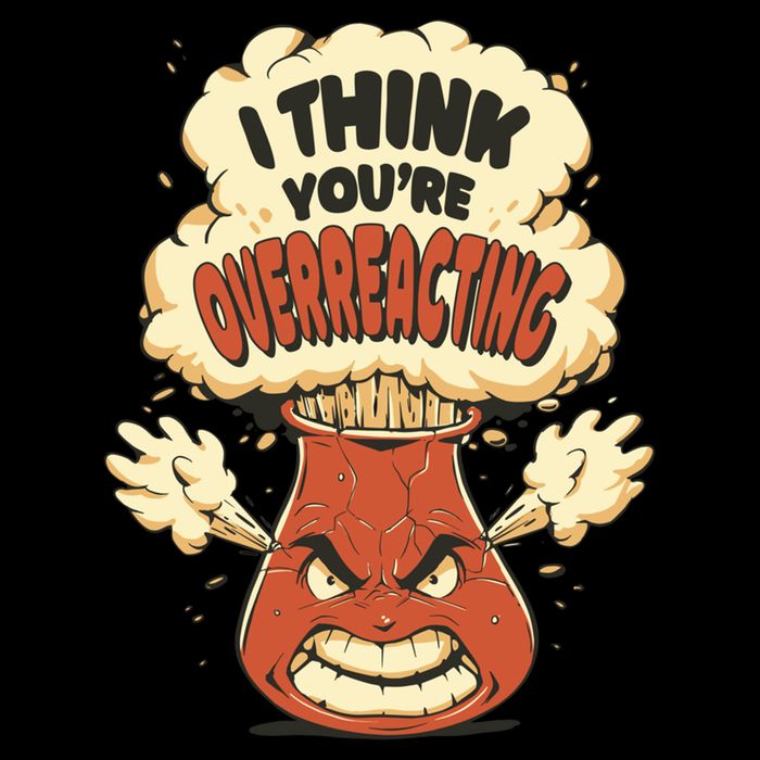 I Think You're Overreacting Funny Nerd Chemistry Lover Sweatshirt Impact Tech Backpack