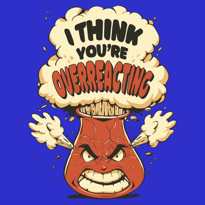 I Think You're Overreacting Funny Nerd Chemistry Lover Sweatshirt 16 in Basic Backpack