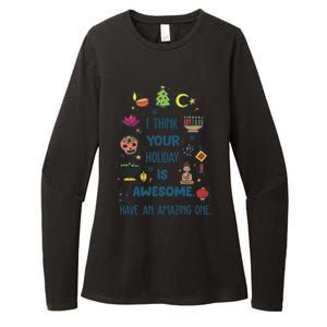 I Think Your Holiday Is Awesome Hanukkah Holiday Seasons Cute Gift Womens CVC Long Sleeve Shirt