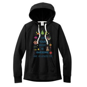 I Think Your Holiday Is Awesome Hanukkah Holiday Seasons Cute Gift Women's Fleece Hoodie