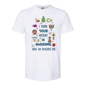 I Think Your Holiday Is Awesome Hanukkah Holiday Seasons Cute Gift Softstyle CVC T-Shirt