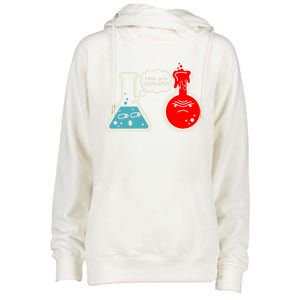 I Think You Are Overreacting Funny Nerd Chemistry Gift Womens Funnel Neck Pullover Hood