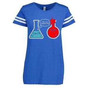 I Think You Are Overreacting Funny Nerd Chemistry Gift Enza Ladies Jersey Football T-Shirt