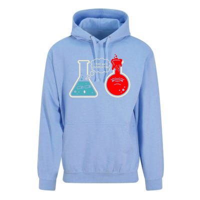 I Think You Are Overreacting Funny Nerd Chemistry Gift Unisex Surf Hoodie