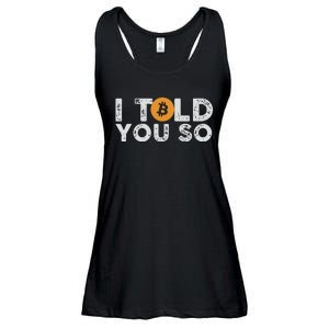 I Told You Do Bitcoin Ladies Essential Flowy Tank