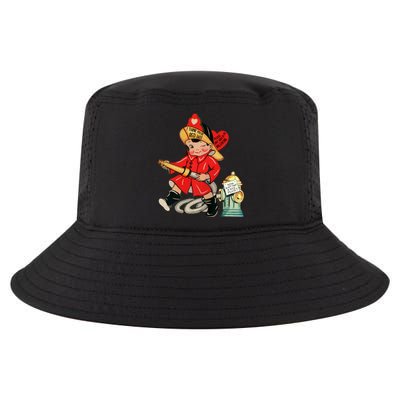 I Think You’re Red Hot Firefighter Fire Valentines Day Great Gift Cool Comfort Performance Bucket Hat