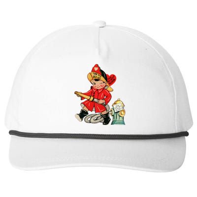 I Think You’re Red Hot Firefighter Fire Valentines Day Great Gift Snapback Five-Panel Rope Hat