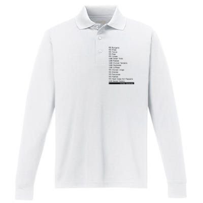 I Think You Should Leave Pay It Forward Performance Long Sleeve Polo